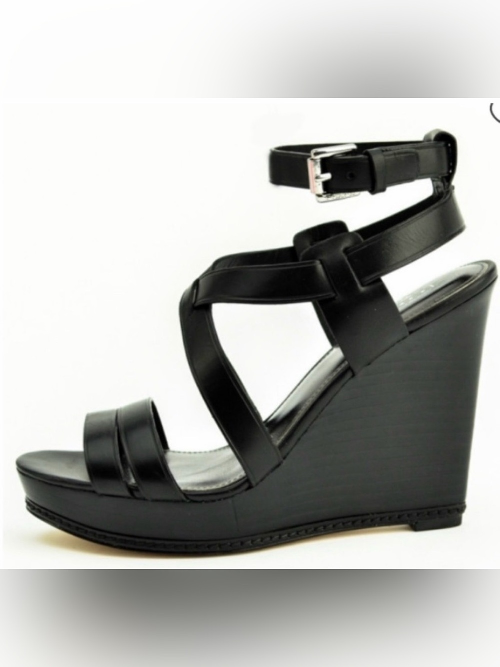 Like new Coach Macey platform wedge sandals